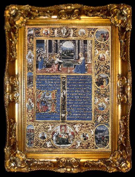 framed  GHERARDO DI GIOVANNI Illustration to a Missal sdfg, ta009-2